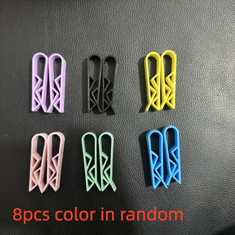 8pcs Random color anti-slip clips for garbage bags, fixed storage clips
