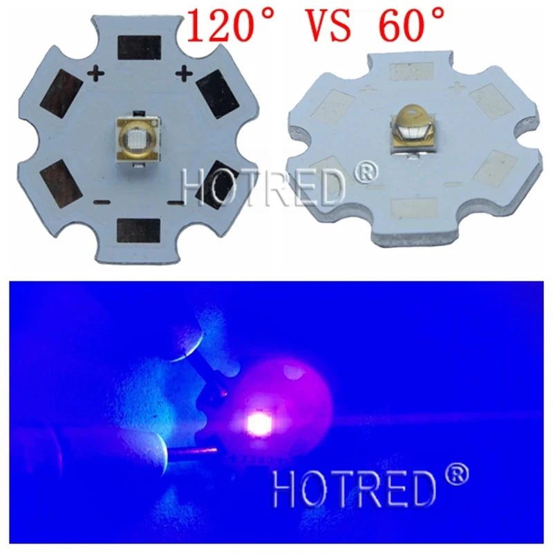 depilador de led ultravioleta luz uv de alta potencia 100 nm 395400nm 60 120 graus emissor de diodo cura com pcb 10 pecas 01