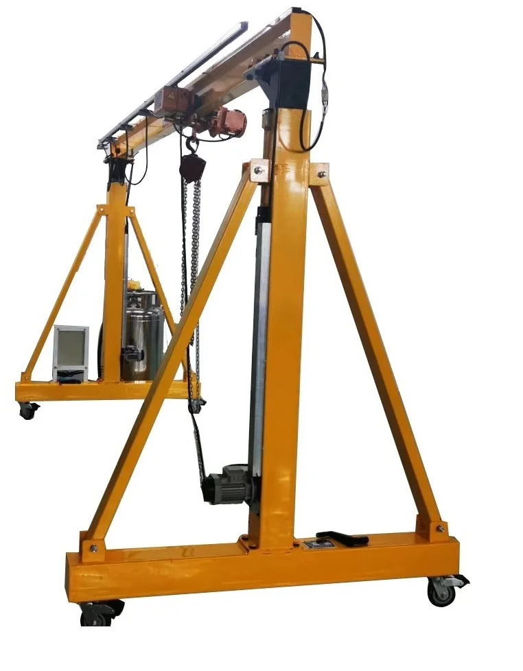 Easy Operation Mini Gantry Crane 1T 2T 3T Portable Hoist for Warehouse Workshop Industrial Material Handling Lifting Equipment