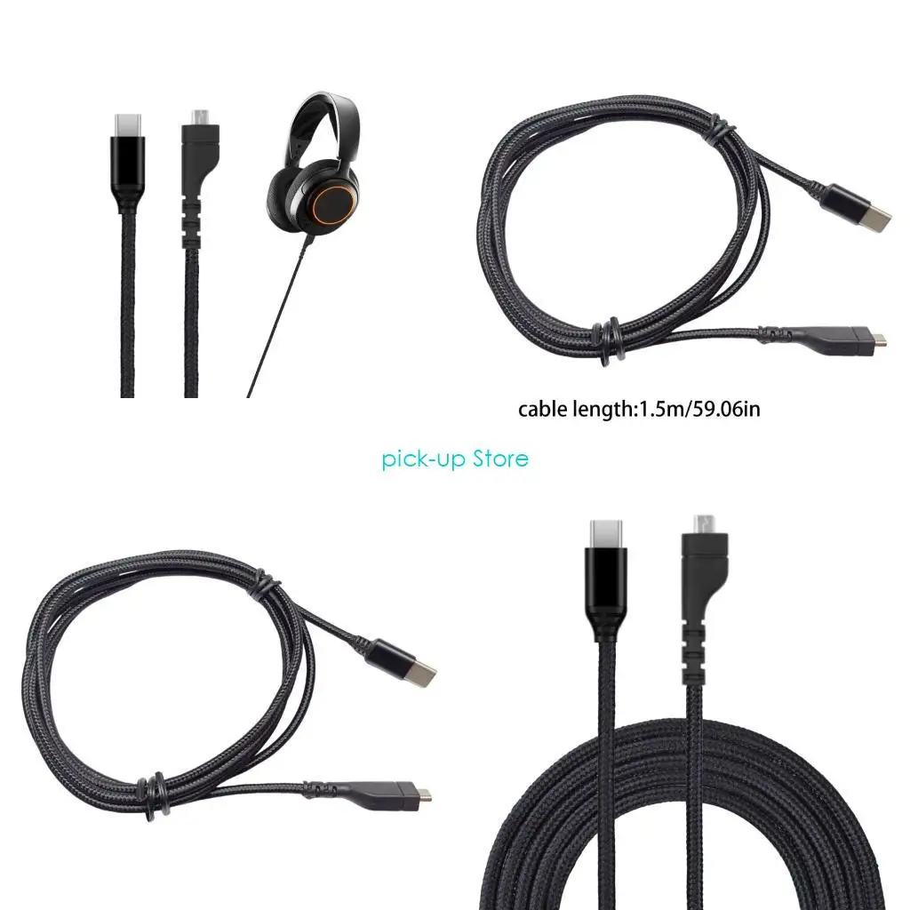 Q5WA быстрая скорость типа C звуковой шнур 1,5 мл. Нейлоны плетена