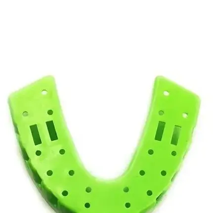 

10 pieces High temperature sterilization resistant green impression material dental trays Dental material plastic dental trays