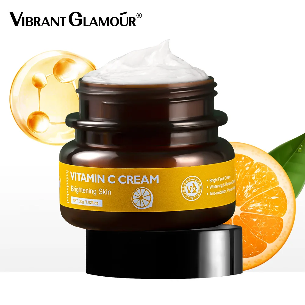 

VIBRANT GLAMOUR Vitamin C Cream 30g Antioxidant Brightening Skin Moisturizing Cream