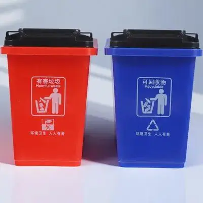 

2pcs Creative Pen Holder Trash Can Shape Desktop Storage Box Pencil Case Stationery Holder Makeup Brush Organizer With Lid