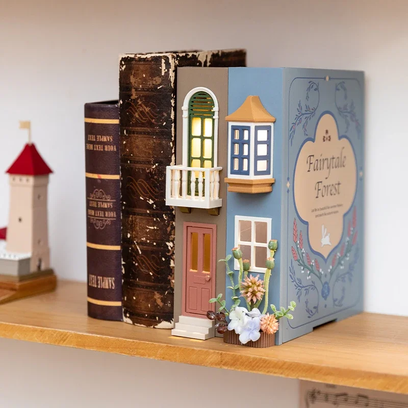 Simulated book ornaments, architectural model bookshelves, decorative book blocks, book anti fall partition support brackets