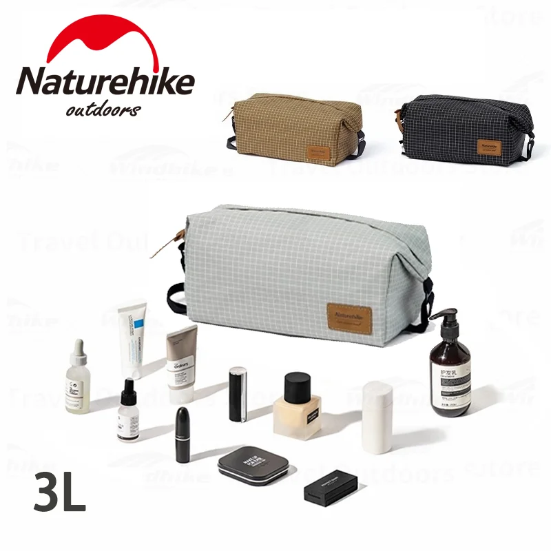 

Naturehike XS01 Wash Bag Swimming Storage Bag 3L Travel Square Toiletry Portable Outdoor Business Trip Waterproof Cosmetic Bag