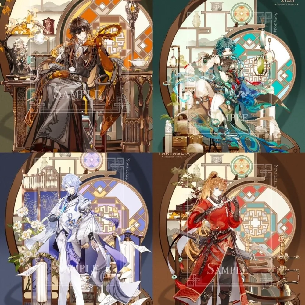 Interesting Game Yuan Shen Peripheral Anime Character Zhong Li Xiao Simulation Model Desktop Decoration Accessories Fan Gifts