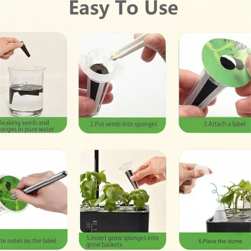Hydroponic Seedling Planter Pots Reusables Seedling Baskets Transparents Root View Cups Succulents Growing X3UC