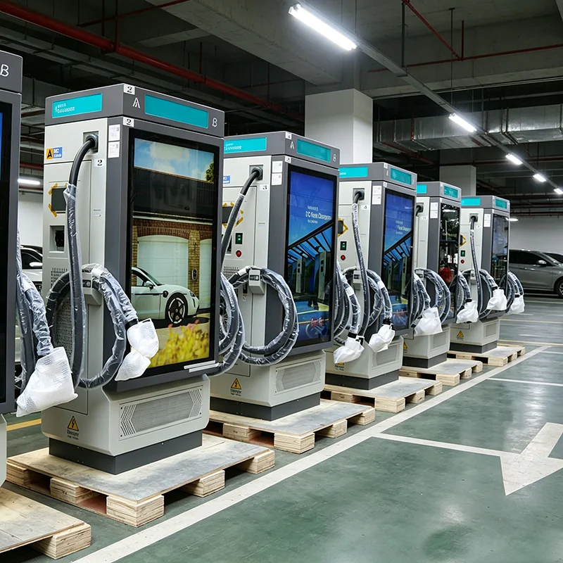 300kW Level 3 DC Fast Charger, NACS SAE J3400 EV Charging Station for Roadside Service Center