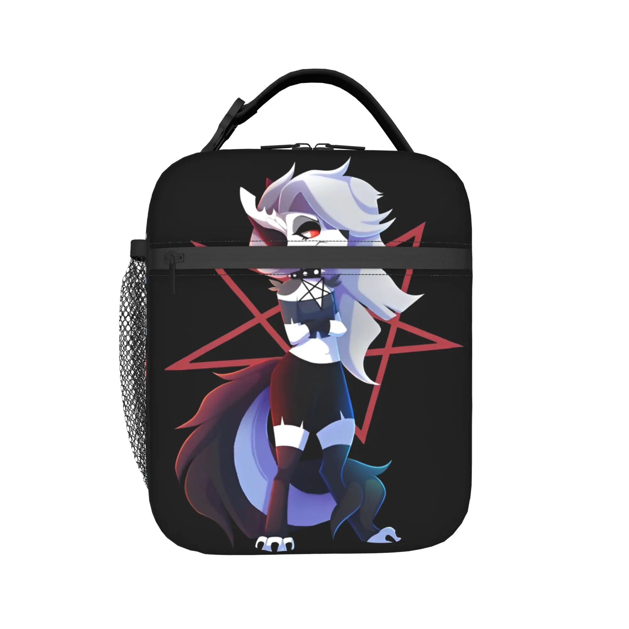 Loona  Insulated Lunch Bags Cooler Bag Reusable,Lunch Container Cartoon Wolf  Portable Tote Lunch Box Bento Pouch Work  Travel