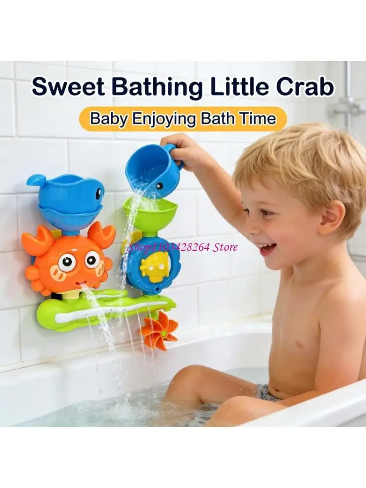  Colorful Rotating Bath Toy For Kids With Water Splash Function For Baby Bath Fun Creativity Fine Motor Skill Development