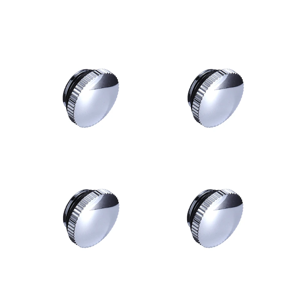 Shyrrik 4Pcs G 1/4 PC Water Cooling Plug Fittings with O- Ring Water Stop Fitting for Computer Water Cooling System