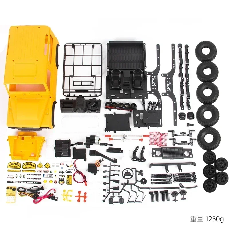 Para mn98 mn98k kit versão 4wd rc carro 1/12 escala defender carro de controle remoto elétrico com luz led para crianças e adultos