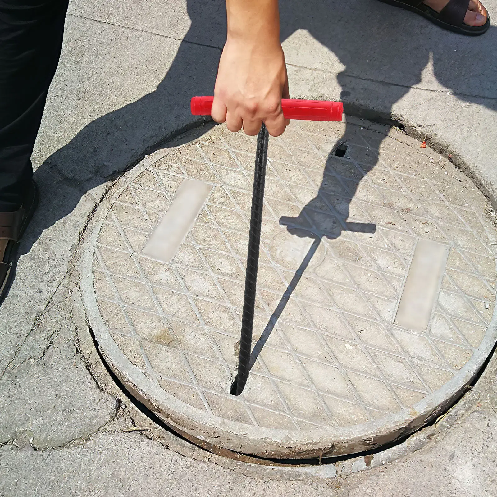 Manhole Cover Lifting - Т-образный крюк-подъемник для люков, прочный инструмент