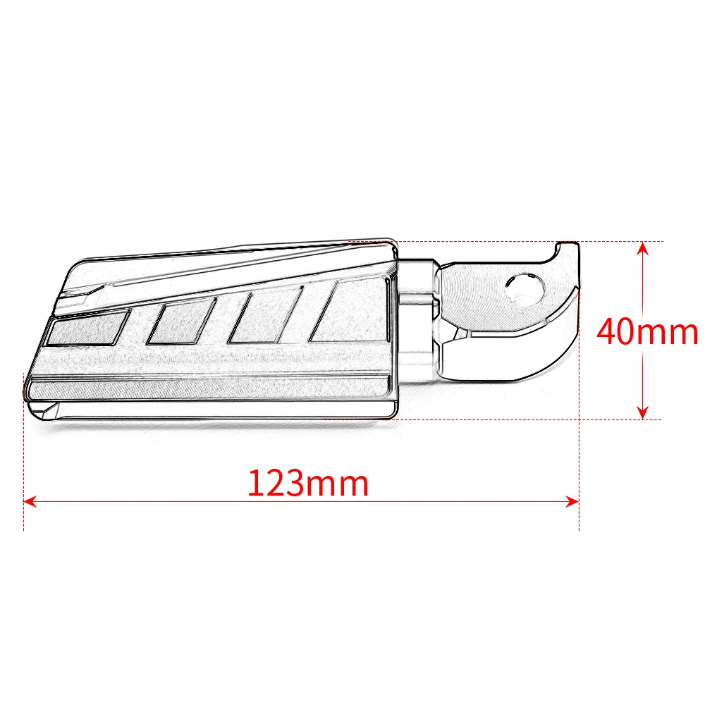 For YAMAHA MT07 MT09 MT 07 09 MT-07 MT-09 2013 2014-2020 2021 Footpegs Rider Pedal Motorcycle Rear Pedal Passenger Footrest