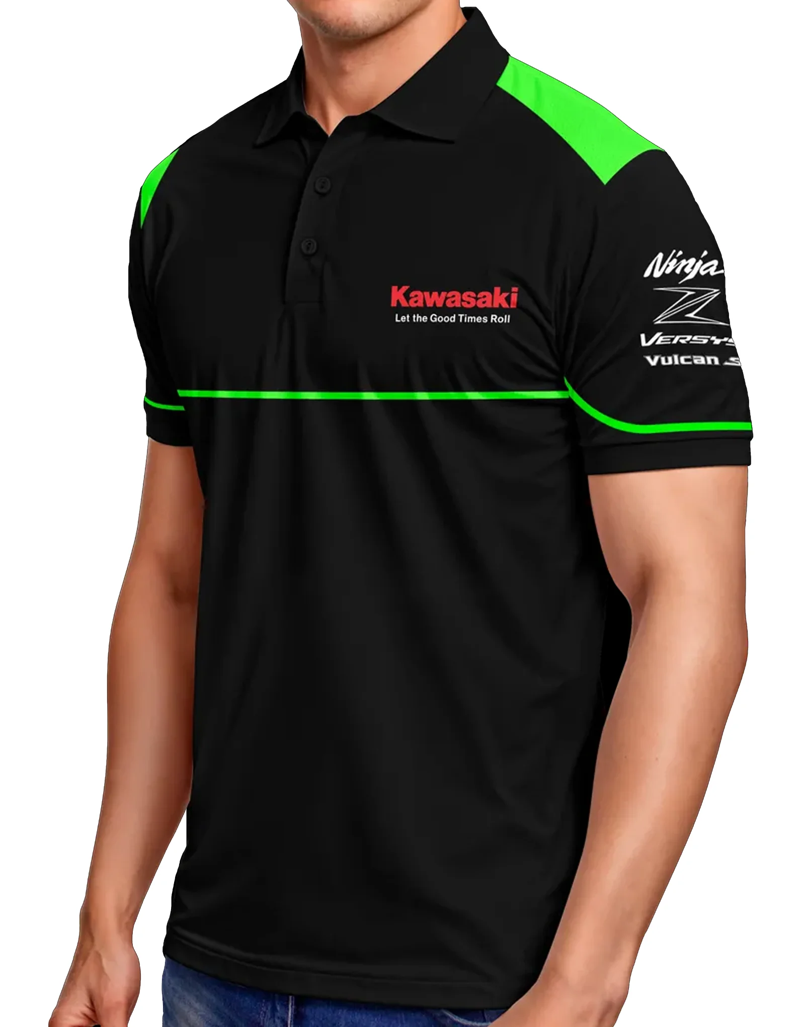 

2025 Kawasaki Malaysia Casual Polo Shirt Motorcycle Riding Short Sleeve Outdoor Summer Classic Tee Adults Exercise Jersey
