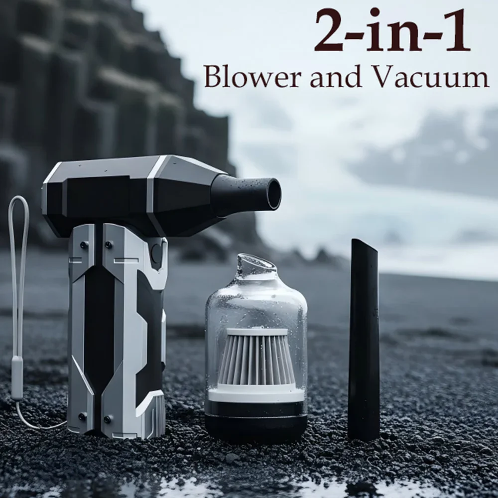 

DOTALOL Turbo JetFan Electric Air Duster Portable 130000RPM Cleaning Blower Tool Car Blowing Snow adjustable Type-C Charging
