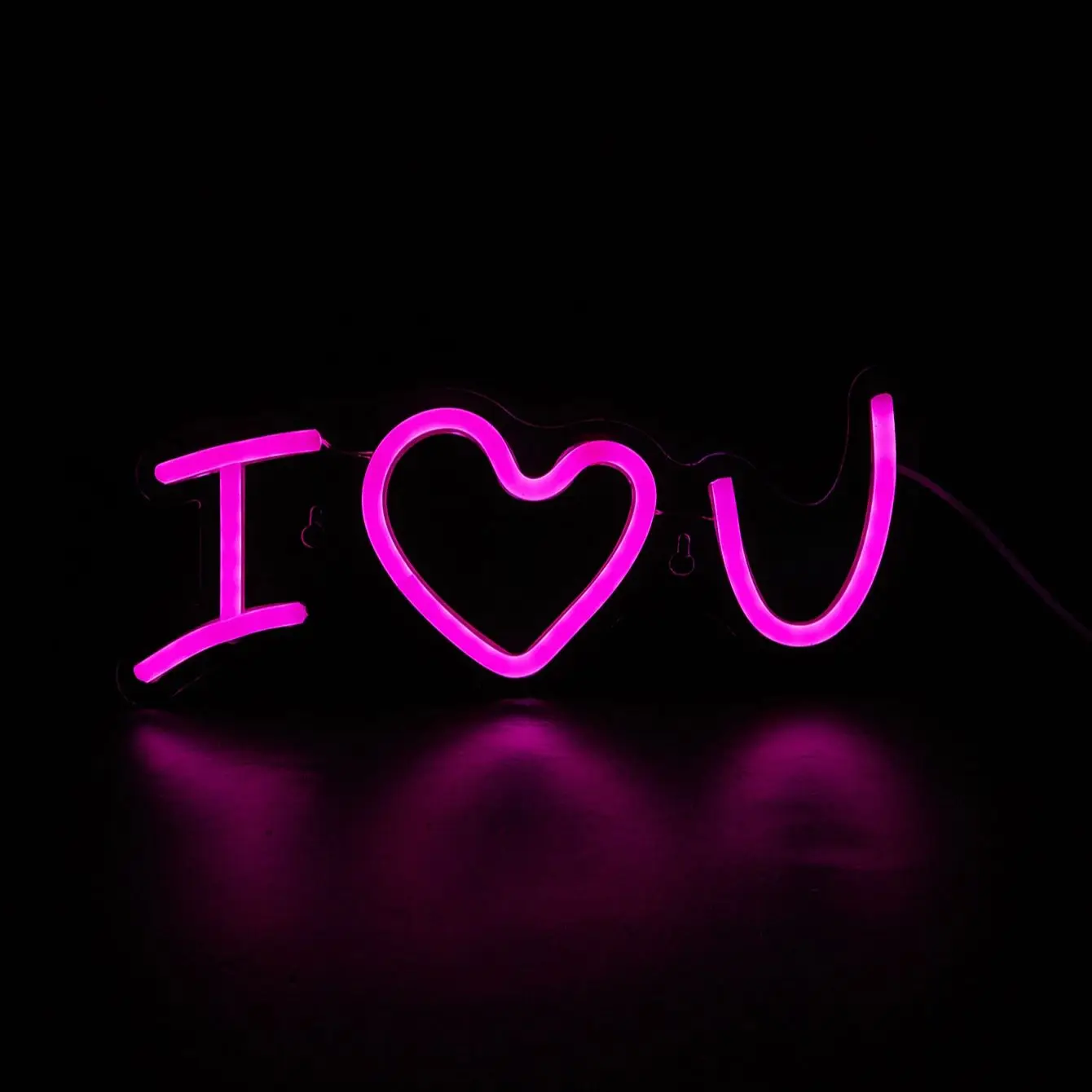 تشي باي LED النيون أنا أحبك USB بالطاقة النيون علامات ضوء الليل ثلاثية الأبعاد جدار الفن غرفة نوم غرفة المعيشة مصباح ديكور علامات