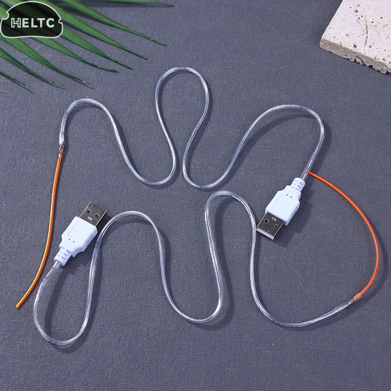 1PCS DC5V Parti della lampada Diodo LED Filamento flessibile DC 5V USB LED 360 °   Lampadina Edison creativa pieghevole luminosa