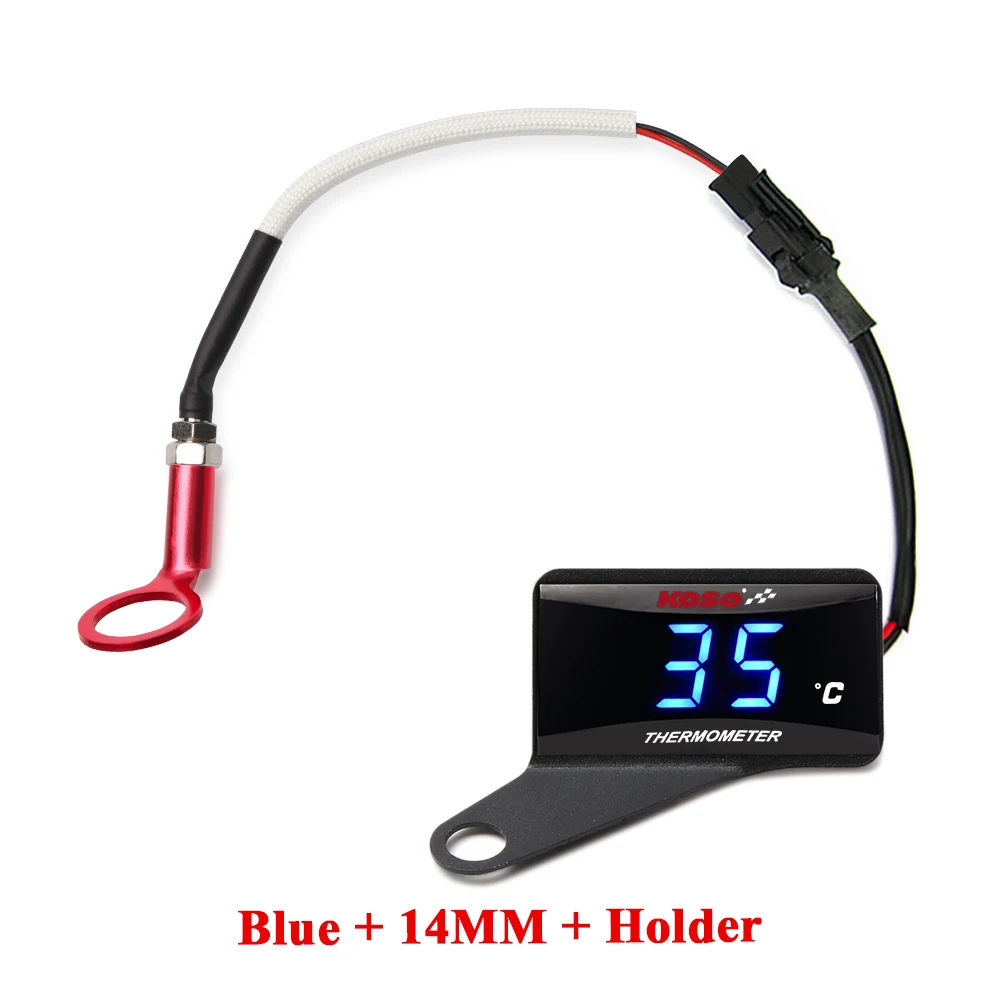 KOSO cilinderkop temperatuurmeter Motorfiets LCD Digitale Scherm Sensor SAMCI Universele cilinder Temp Meters ﻿