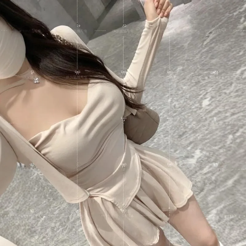 

Fashionable Sweet Girl Pure Desire Style Set Dongda Gate New Arrival Autumn Collection Long Sleeve High Quality Fabric Student