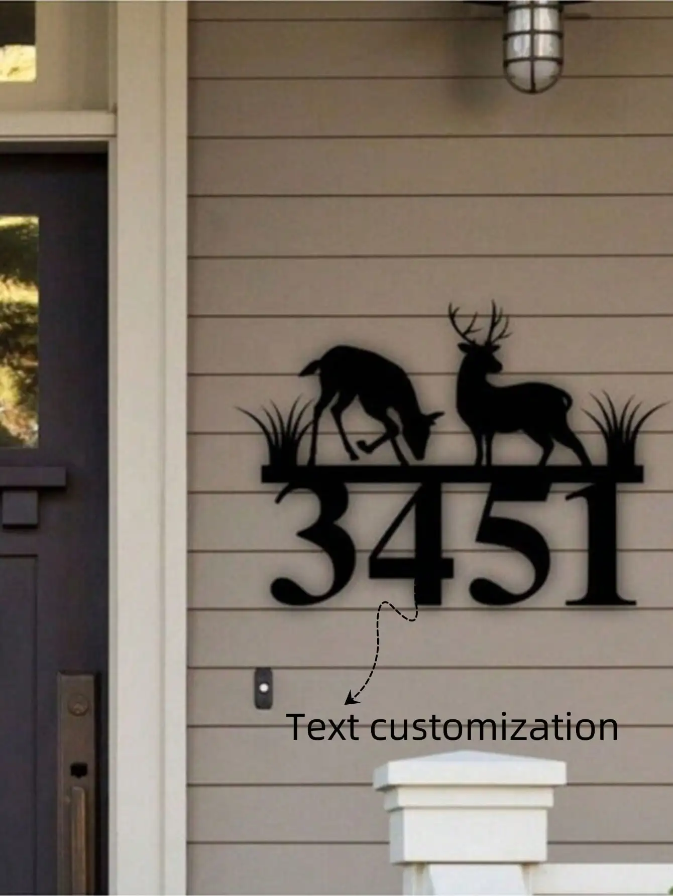 

Unique Custom Metal Address Sign Wilderness Rustic Home Decor