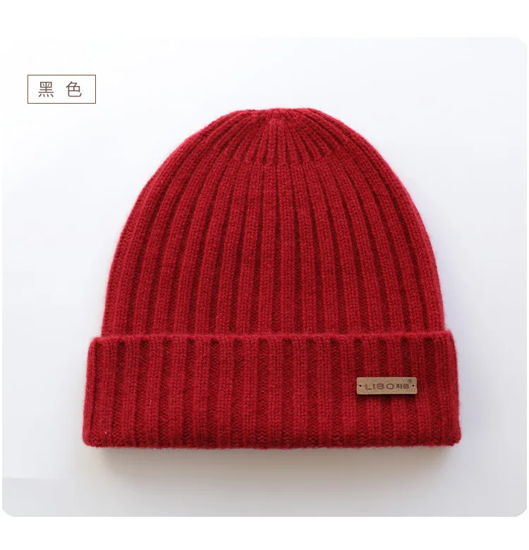 

Cashmere Woolen Hat Hugger Toque Cap Stocking Head Watch Men Women Thickened Knitted Warm Autumn Winter Ootdoor 8M76