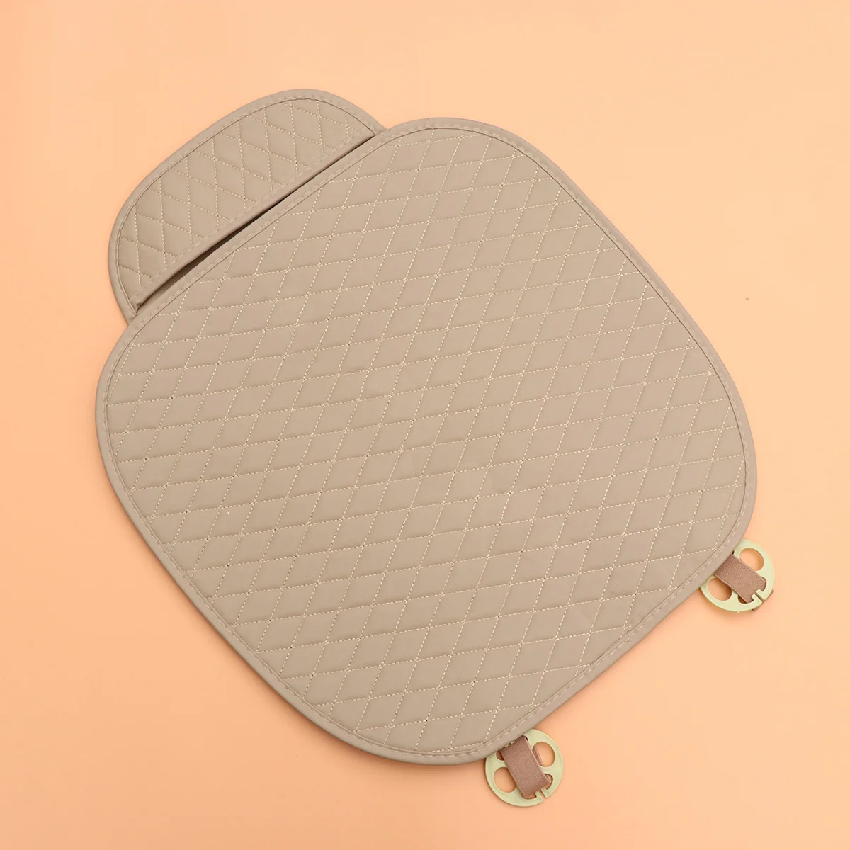 

Universal Car Seat Cushion Four Seasons Breathable Non-Slip Beige Seat Cover Pad Washable Protects Against Dirt Stains