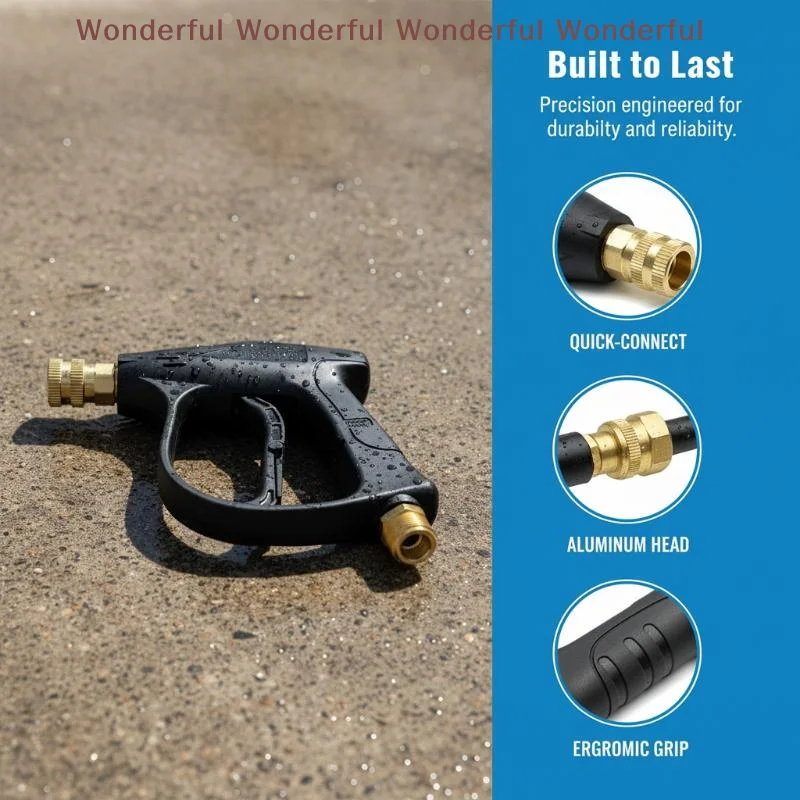 High Pressure Washer Gun M22 14mm Thread 14 Quick Connect Nozzle Sprayer for Car Cleaning and Patio Washing