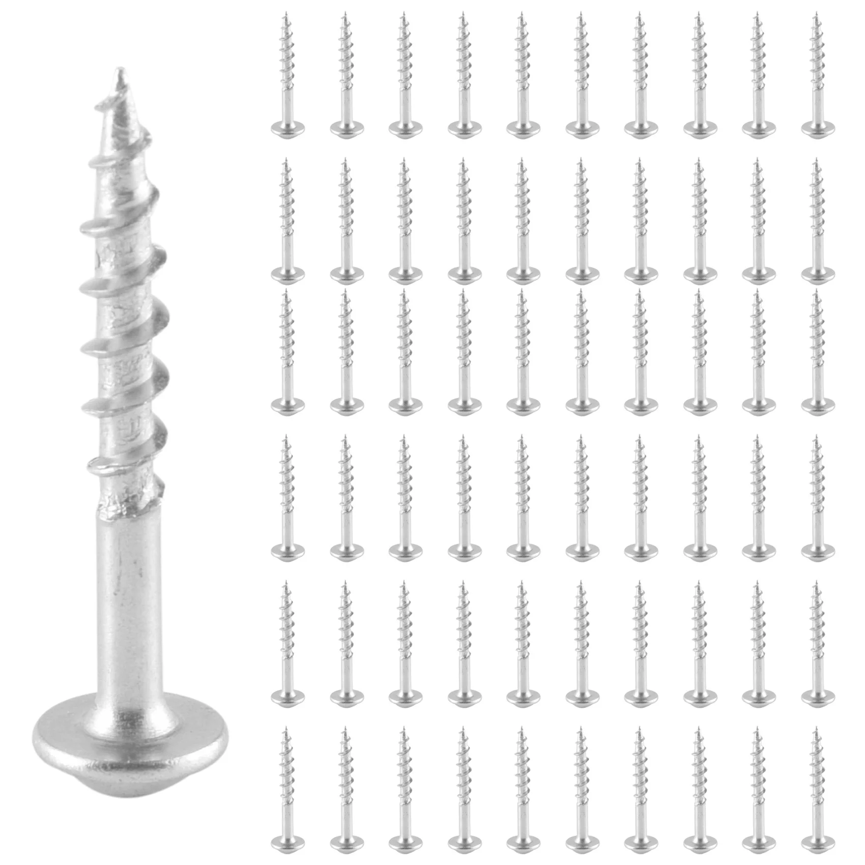 100Pcs Woodworking 32mm Pocket Hole Screws PH2 Cross Driver Head Self-Tapping Screw for Pocket Hole Jig