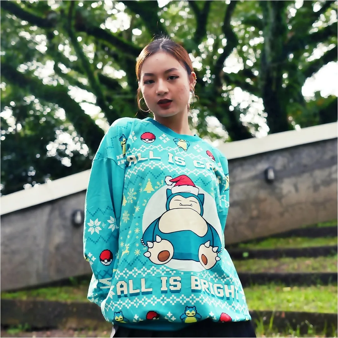 bandai-pokemon-anime-periferico-snorlax-adulto-criancas-feio-natal-crewneck-moletom-macio-confortavel-solto-plus-size-outono-inverno