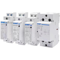 CHINT NCH8 20A 25A 40A 63A Din Rail Household MIni AC Contactor 220V 230V 400V 63/22 63/40 40/40 40/22 1NO 1NC 2NO 2NC 4NO 2P 4P