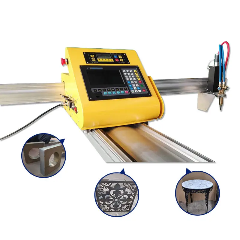 Portable Cnc Plasma Cutting Machine For Metal Sheet Cutting With Two Torches Plasma And Flame