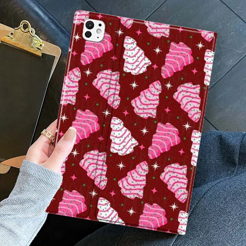 

Рождественская елка с рисунком из мультфильма для iPad Pro Air mini 7, 6, 5, 11, 10, 7, 6, 5, 13, 12,9 11 10,9 10,5 10,2 дюйма, чехол для планшета