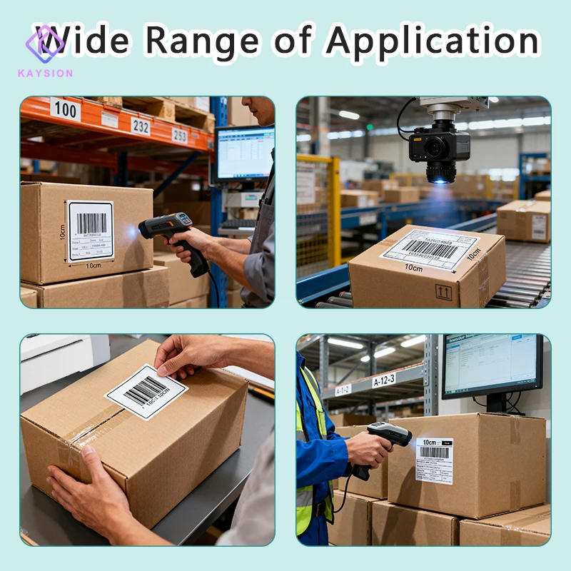 KAYSION طابعة ملصقات حرارية بلوتوث طابعة ملصقات شحن صغيرة 4X6 بوصة متوافقة مع نافذة iPhone Android Mac