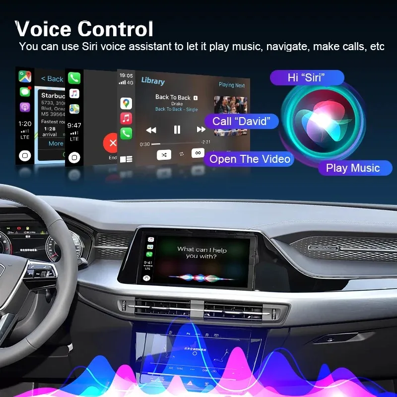 Wireless Newest CarPlay Box For Audi A6 Q6 MIB3 2019-2025 Android Auto Mirror Navigation Car Play Support Front&Reverse Camera view 3