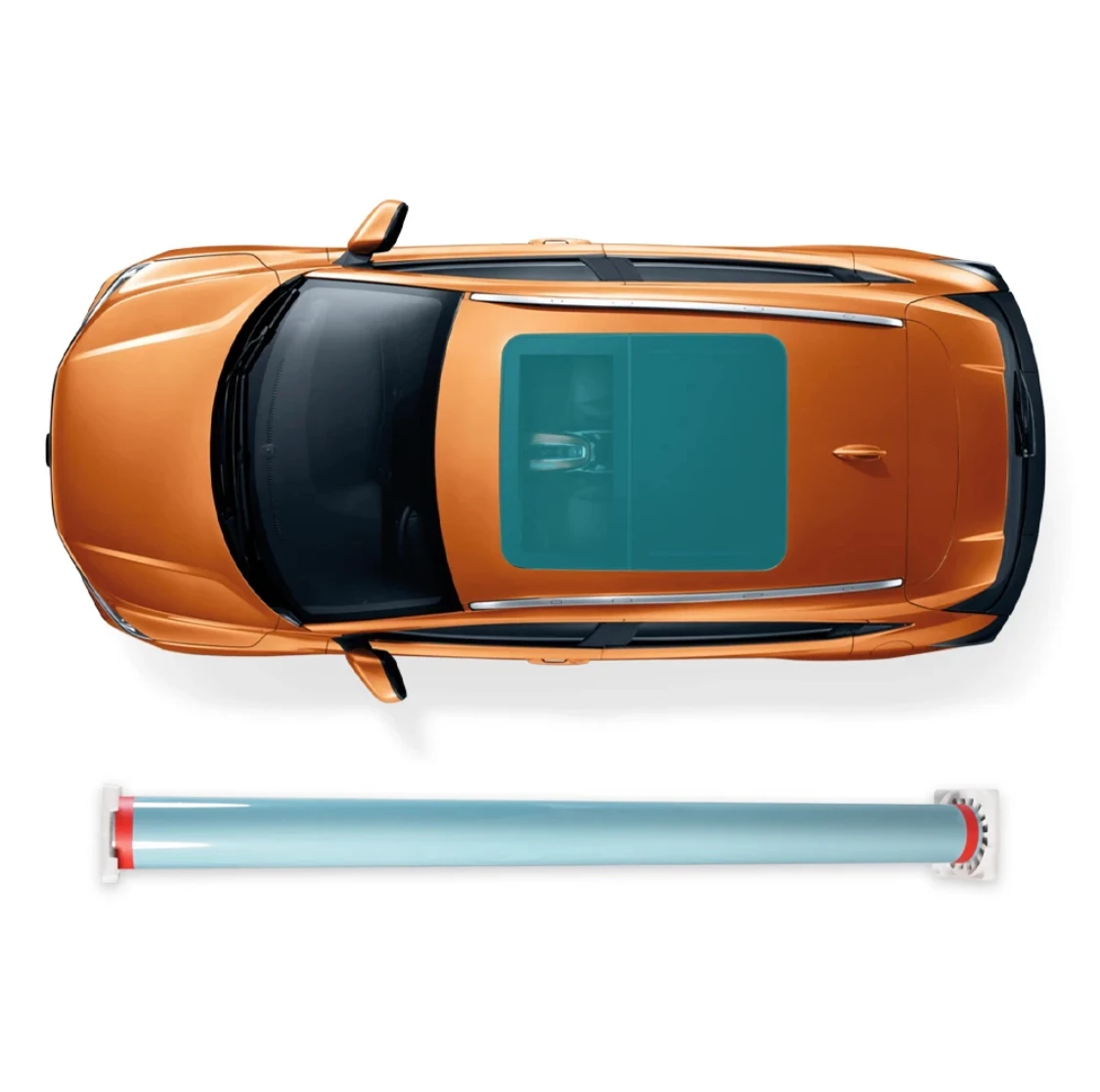 

Самовосстанавливающаяся изоляция из ТПУ, автомобильный люк на крыше, ледяной доспех, анти-УФ-светло-голубой цвет, крыша автомобиля, окно, солнечный свет, мансарная пленка