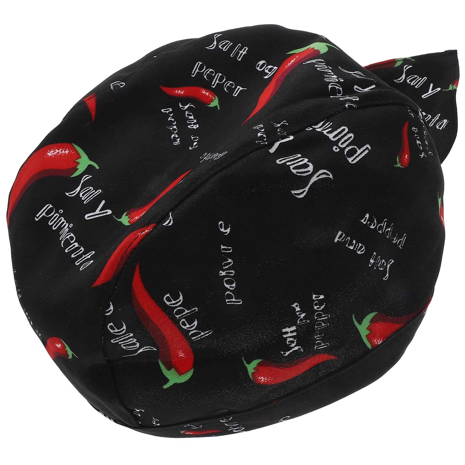 Chef Work Hat Adjustable Kitchen Cooking Dustproof Restaurant Waiter Cap Chili Design For Kitchen Staff Chefs Waiters Working