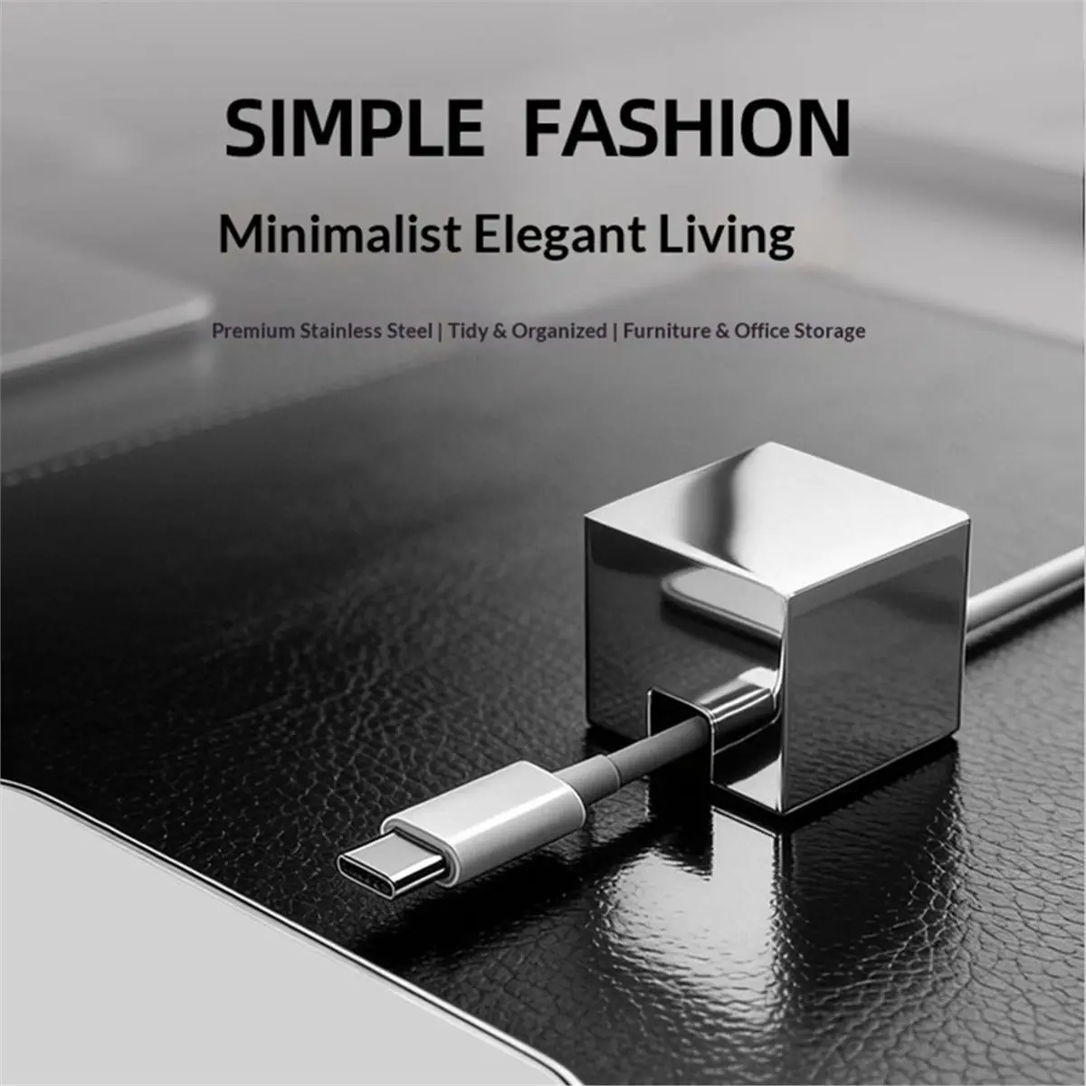 618 Mega Sale Desktop Cord Cable Organizer, 304 Stainless Steel Cable Clips,Data Cable Holder for Home