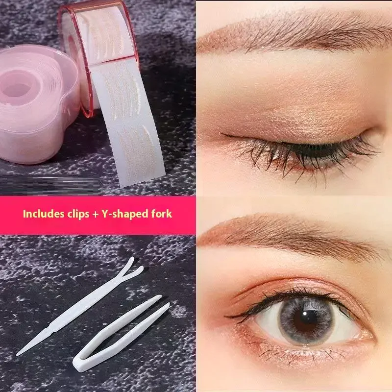 360Pcs/Roll Skin Tone Invisible Tapes Double Stickers Eye Makeup Supplies For Hooded Eyes Lifter Strips Traceless Tape Adhesive