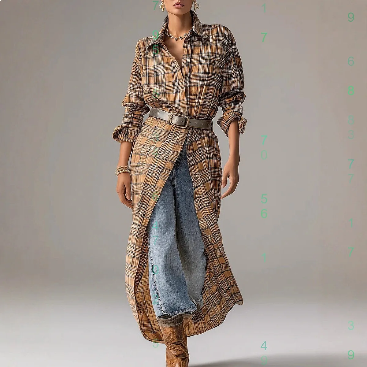 

Women's Long Sleeve Western Cowboy Dress Shirt Blouse Top Spring Summer Jumpsuit Playsuit Matching Set