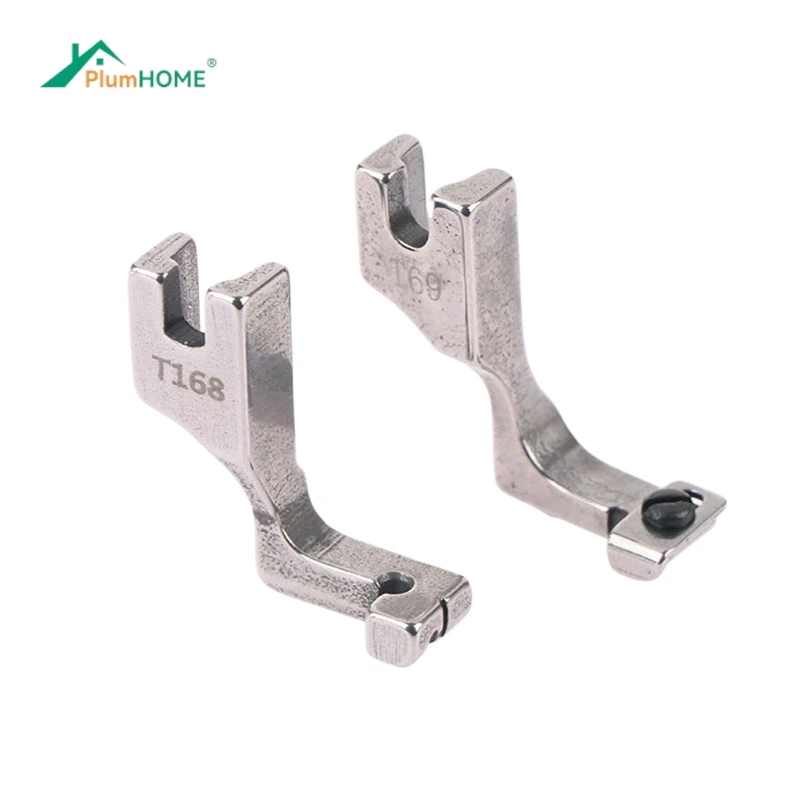 T168 T69 Adjustable Industrial Sewing Machine Lockstitch Flat Steel Single-Sided Invisible Zipper Presser Foot