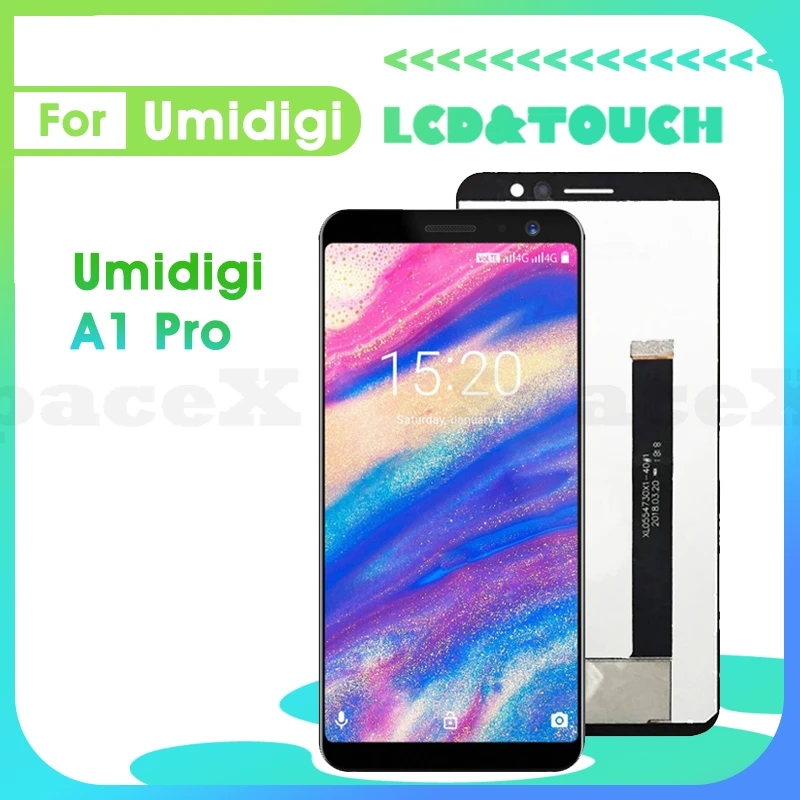 

A1 Pro 5.5"Tested For Umidigi A1 Pro LCD Display Touch Digitizer Assembly Replacement Repair Phone Screen Umidigi A1Pro lcd