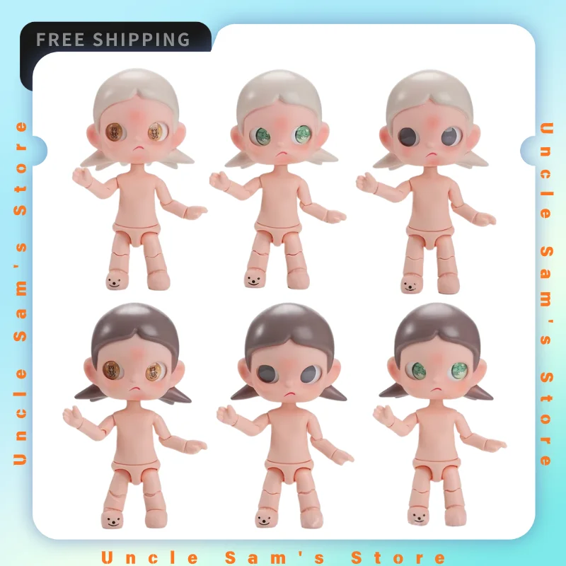 20cm GA Sister Nude BJD Doll Body Multi Color Full Articulated Movable Joint Doll Blank Body For DIY Makeup BJD Doll Collector