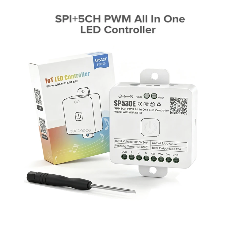 Контроллер SP530E All In One L – обзор и цена Ws2812B Strip 5V