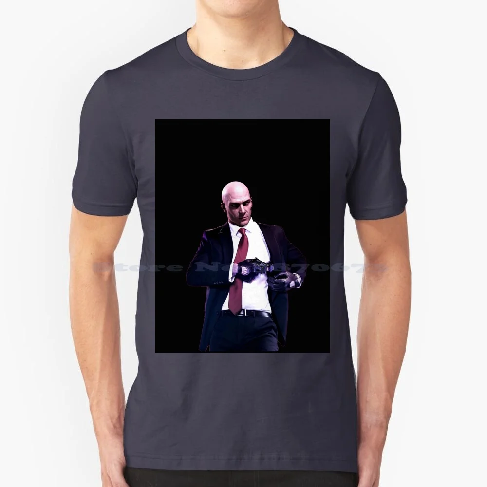 47 Agent Hitman T Shirt 100% Cotton Tee 47 Agent Hitman Pro Era Hitman Agent Guns Barcode Killer Fight Assassin Funny Worship