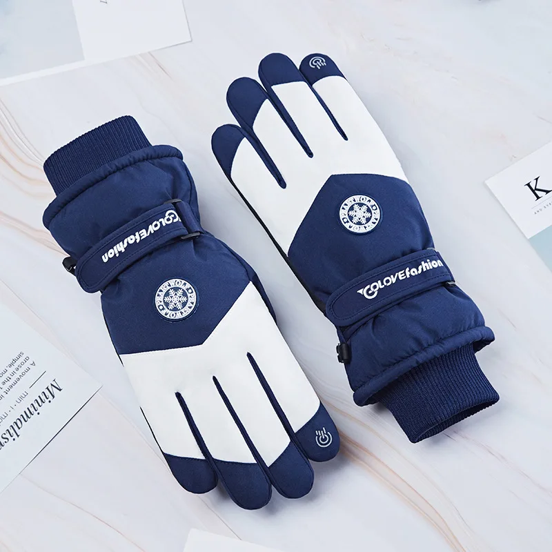 Winter Thermal Ski Gloves Waterproof Touch Compatible Snowboard Gloves For Skiing Snowboarding Outdoor Leisure Present