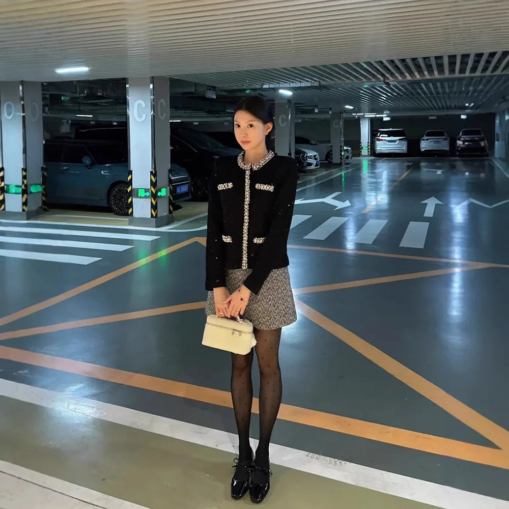 SP Home Autunno Nuovo Sle Retro Ele ort Cappotto da donna rotondo Ne Heavy Drills Capispalla Faionable Versatile Pendolarismo