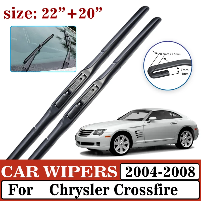 

Car Windscreen Wiper For Chrysler Crossfire 2004~2008 Auto Front Wiper Blade Brushes Windscreen Cleaning Washers Car Accessories