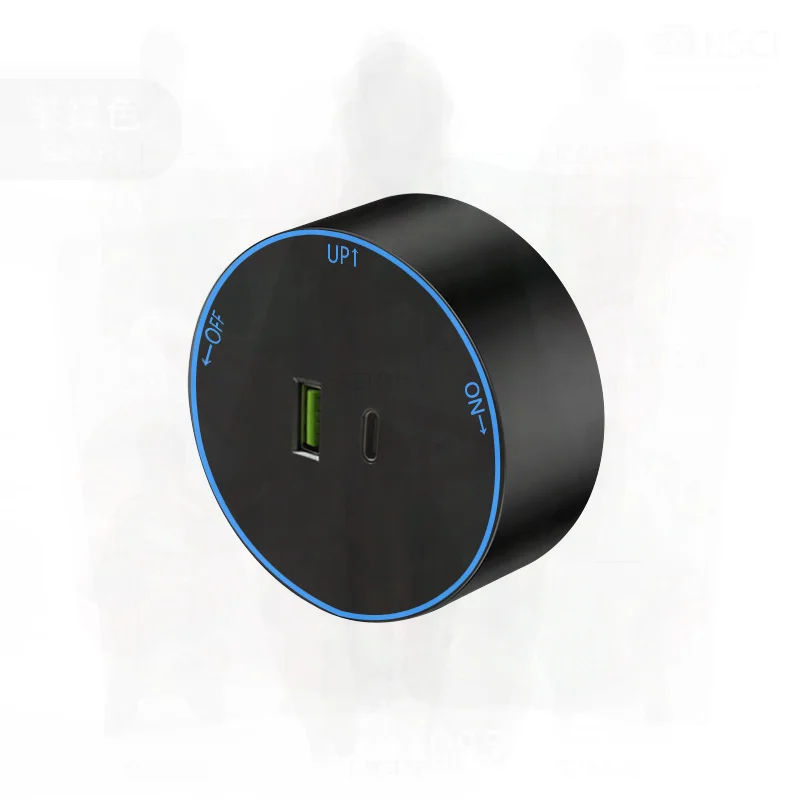 

Slide Rail Row Plug Track Socket Mobile with Switch European Standard Light & Dark Rail Adapter for British & American Usage