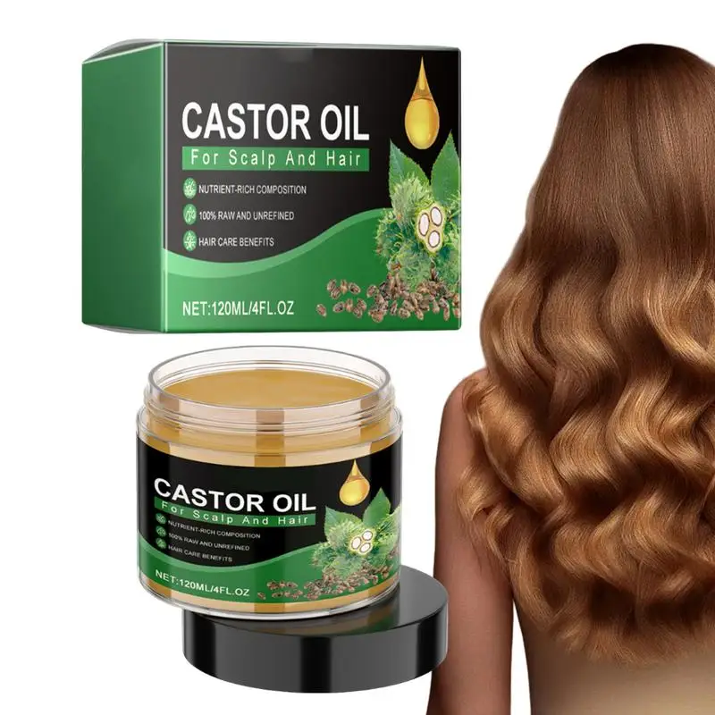 

120ml Organic Castor Oil For Hair Growth Jamaican Black Castor Oil Nourish Eyelashes And Eyebrows Scalp, Skin And Nails Care